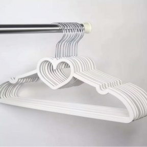Abs Heart Hangers 10pcs Set - White & Blue Home & Living Hangers