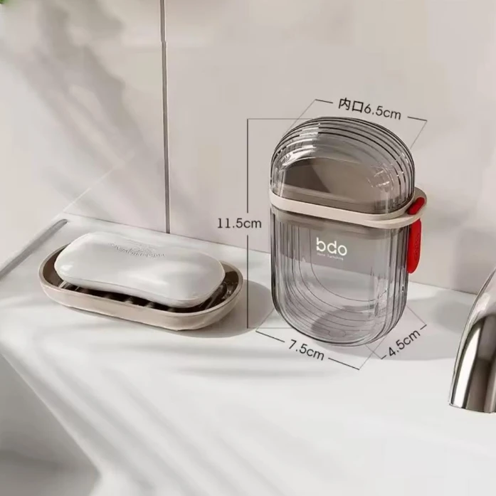 3 pcs Portable Travel Soap Holders with Soap Case Home & Living Soap Dishes & Holders