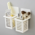 Set of 3 Simple Toothbrush Holder - White Home & Living Toothbrush Holders