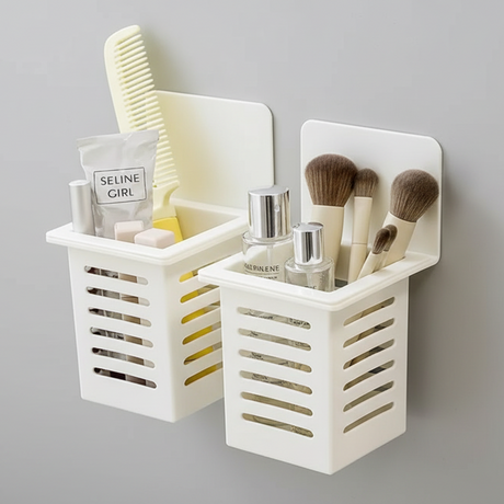 Set of 3 Simple Toothbrush Holder - White