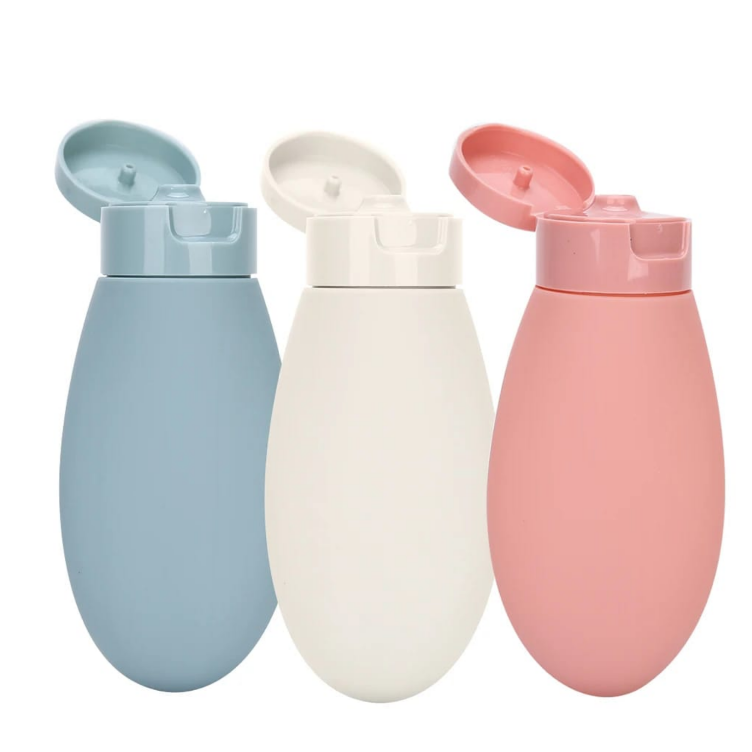 Travel Refill Bottles 60ml - 3pcs Set for Lotion, Shampoo & Shower Gel