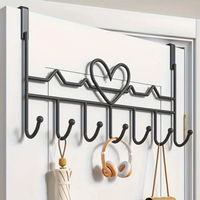 Heavy Duty Over the Door Hangers - Black Home & Living Closet Organizers