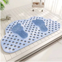 Big Cloud Shape Antislip Bathroom Mat 48x78cm - Beige Blue Pink Grey Green Home & Living Bath Mats & Rugs