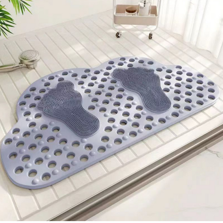 Big Cloud Shape Antislip Bathroom Mat 48x78cm - Beige Blue Pink Grey Green