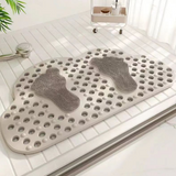 Big Cloud Shape Antislip Bathroom Mat 48x78cm - Beige Blue Pink Grey Green