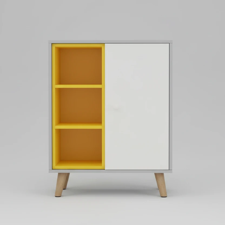 Side Cabinet - Modern Scandinavian Style 60cm x 35cm x 80cm Furniture Storage Cabinets & Lockers