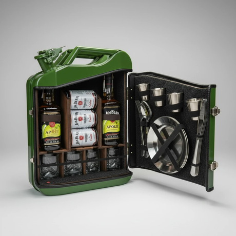 Bar Cabinet - Jerry Can Alcohol Storage for Outdoor Adventures Home Decor Beverage Tubs & Chillers