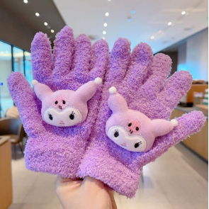 Winter Gloves - Cartoon Themed Woolen Mittens Age 3+ Home & Garden Gloves & Mittens