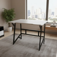 Study Desk with A-Frame Legs, Cable Port & Side Drawer Study Desk Desks