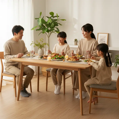 Folding Table with Oak Top & A-Frame Metal Legs Office Desk Folding Tables