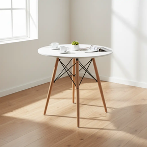 Round Eames-Style Dining Table Dining Table Kitchen & Dining Room Tables