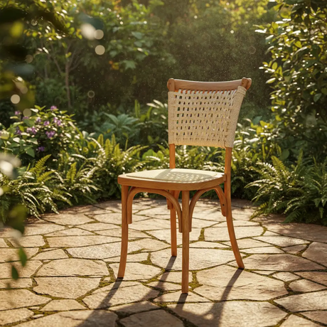 Woven Rope Back Dining Chair Dining Chair Dining Chairs