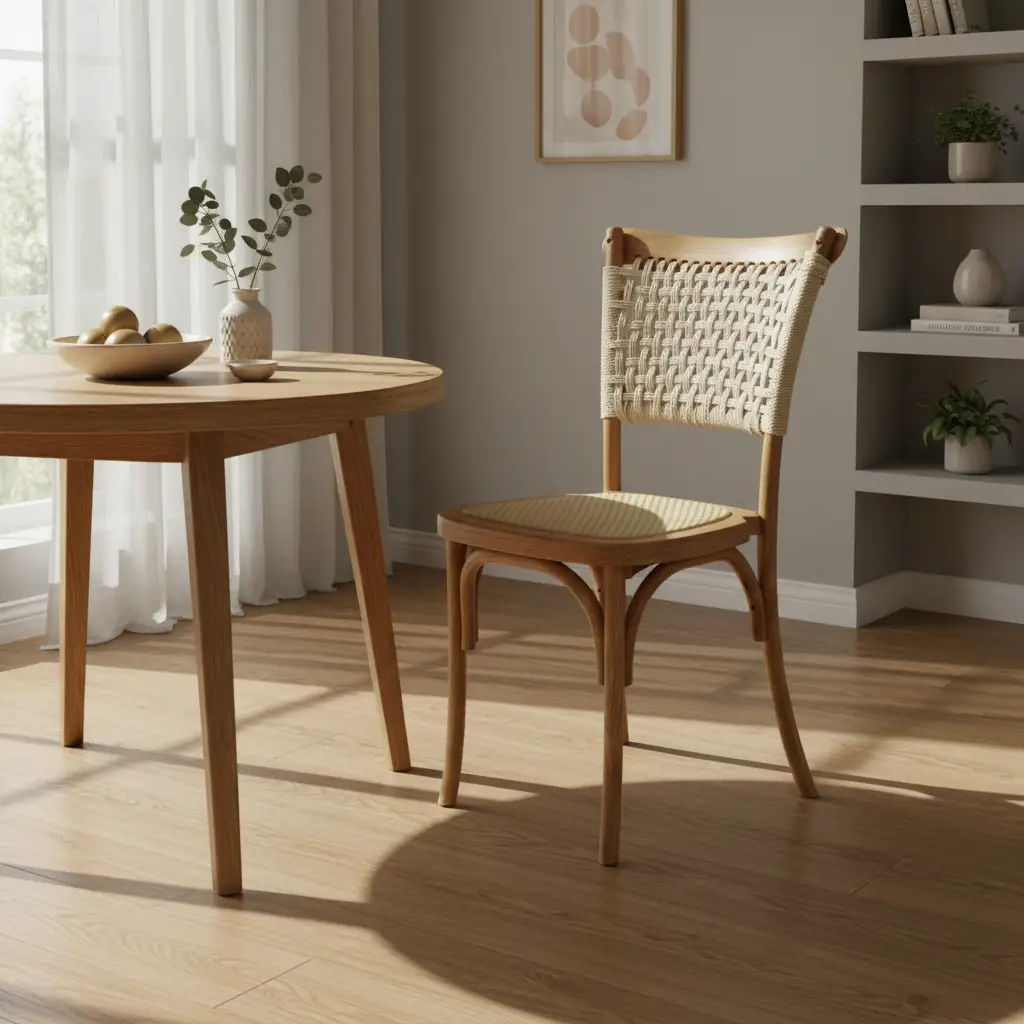 Woven Rope Back Dining Chair Dining Chair Dining Chairs