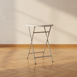 Round Foldable Cocktail Table - White Folding Table Folding Tables