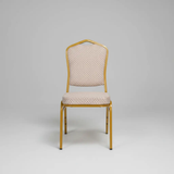 Padded Banquet Chair - Dotted Fabric Banquet Chair Dining Chairs