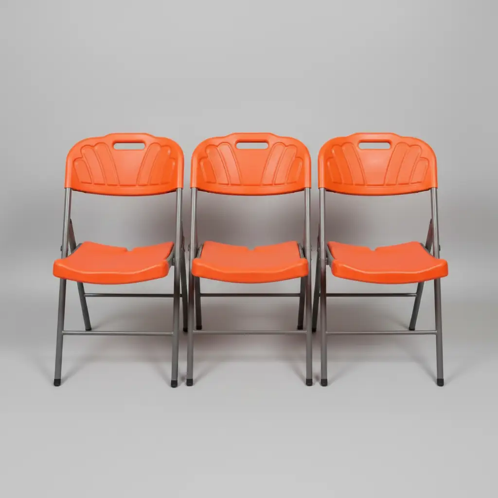 Foldable Plastic Chair with Carry Handle Folding Chair Folding Chairs