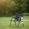 Foldable Outdoor Camping Chair with Wood Armrests Outdoor Chair Folding Chairs