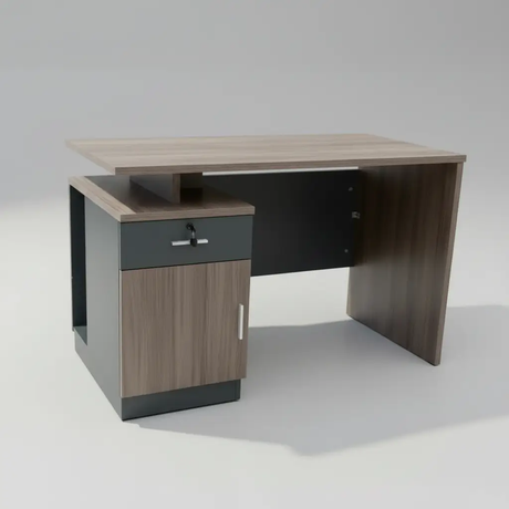 1.2m Office Desk with Lockable Drawer & Cabinet Office Desk Computer Desks