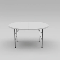 Square Folding Table & 4 Chairs Set - White Dining Set Folding Tables