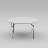 Square Folding Table & 4 Chairs Set - White Dining Set Folding Tables