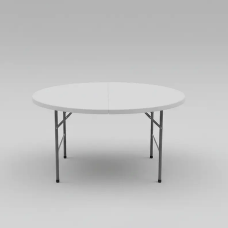 Square Folding Table & 4 Chairs Set - White Dining Set Folding Tables