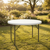 Square Folding Table & 4 Chairs Set - White Dining Set Folding Tables