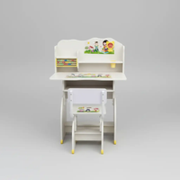 Kids Study Desk & Chair Set with Bookshelf Kids Furniture Kids' Desks