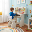 Kids Study Desk & Chair Set with Bookshelf Kids Furniture Kids' Desks
