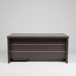 Executive Office Desk with Mobile Pedestal - Dark Walnut Office Desk Executive Desks
