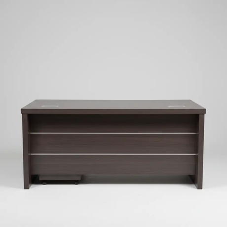 Executive Office Desk with Mobile Pedestal - Dark Walnut Office Desk Executive Desks