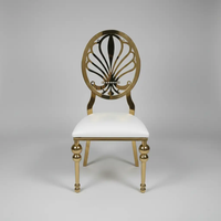 Gold Fleur-de-Lis Oval-Back Dining Chair - Set of 2 Dining Chair Dining Chairs