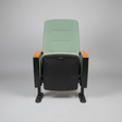 Auditorium Flip-Seat Chair with Wood Armrests - Set of 2 Auditorium Chair Armchairs