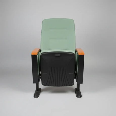 Auditorium Flip-Seat Chair with Wood Armrests - Set of 2 Auditorium Chair Armchairs