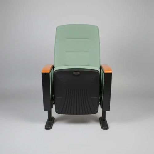 Auditorium Flip-Seat Chair with Wood Armrests - Set of 2 Auditorium Chair Armchairs