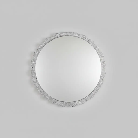 Round Crystal Shard Wall Mirror - Decorative Mirror Wall Mirrors