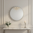Round Crystal Shard Wall Mirror - Decorative Mirror Wall Mirrors