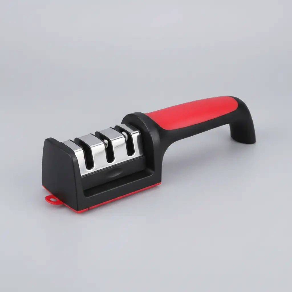 3-Slot Manual Knife Sharpener - Non-Slip Base Kitchenware Manual Knife Sharpeners