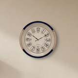 Navy & Gold Vintage Wall Clock - 30cm Silent Quartz Home Décor Wall Clocks