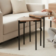 Herringbone Pebble Nesting Coffee Tables - Set of 3 Coffee Table Coffee Tables