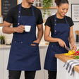 Unisex Poly Apron with Pockets & Adjustable Strap Apron Aprons