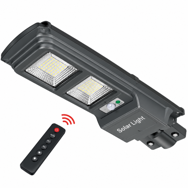 LED Solar Street Light with Remote - 2000LM 15.2W Cool White, BRC010 Solar Light Flood & Spot Lights