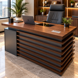 1.4m Slatted Wood Fire Pit Coffee Table with Steel Accents Coffee Table Fire Pit Tables