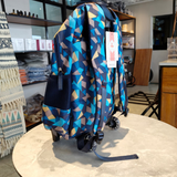 Geometric Print Trolley School Backpack with Wheels Backpack School Backpacks
