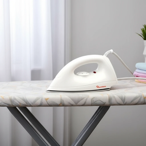 White Dry Iron RM/305 – 1000W Non-Stick Soleplate Electric Iron dry iron Irons