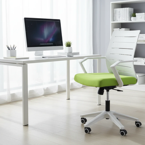 Modern Office Chair - Green Seat with White Mesh Back Home & Garden Office Chairs