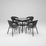 Outdoor Rattan Dining Set - 4 Seater