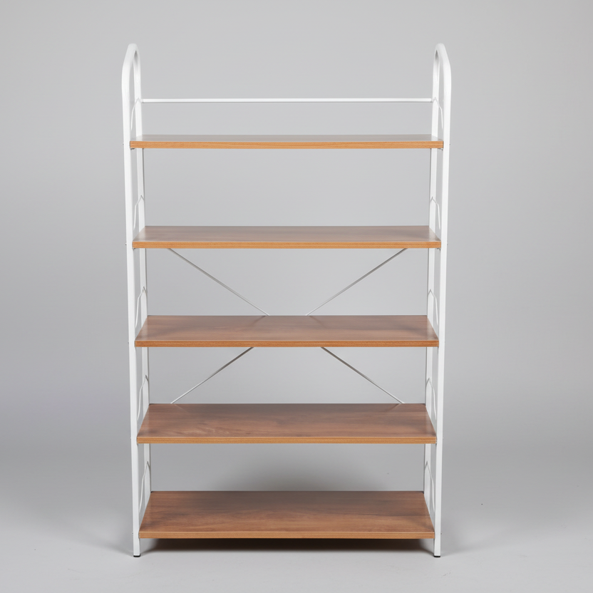 4-Tier Shoe Rack - Wood and White