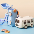500ml Portable Car Water Bottle with Shoulder Strap and Wheels Kitchen & Dining Water Bottles