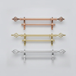 Double Curtain Rod 2 Metre Home Decor Curtain & Drape Rods