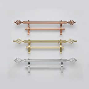 Double Curtain Rod 2 Metre Home Decor Curtain & Drape Rods